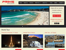 Tablet Screenshot of primeholidays.co.in